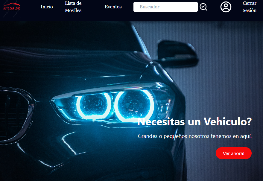 Auto Ventas - Pantalla principal