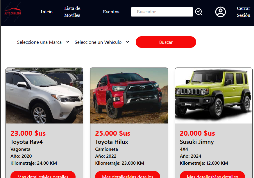 Auto Ventas - Modo oscuro